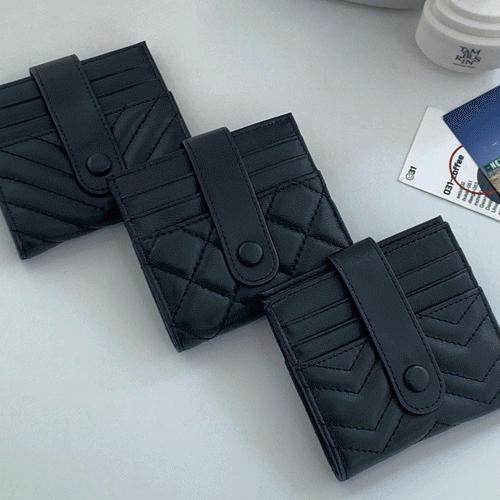 [3type] 버튼 양가죽 카드 지갑 A#YW072